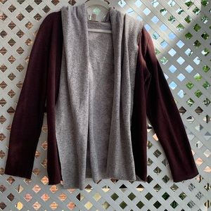 Burgundy Womens Cardigan